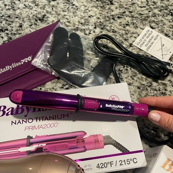 BaBylissPRO Nano Titanium Prima2000 Flat Iron Mini LIMITED Edition - Picture 4 of 9